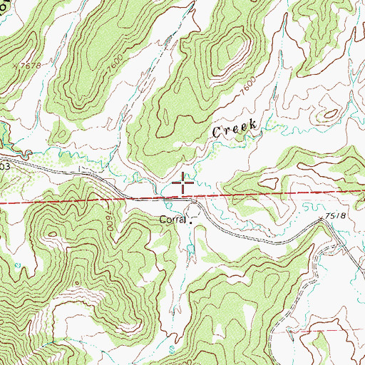 Topographic Map of Bear Creek, CO