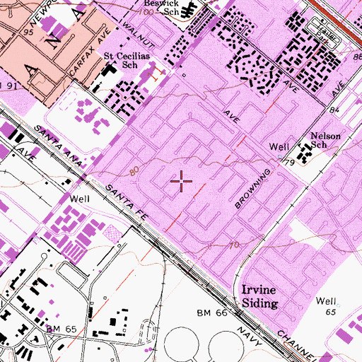 Topographic Map of Centennial Park, CA