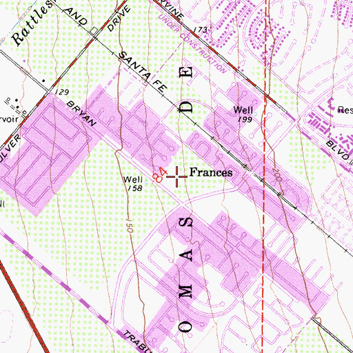 Topographic Map of Northwood Community Park, CA