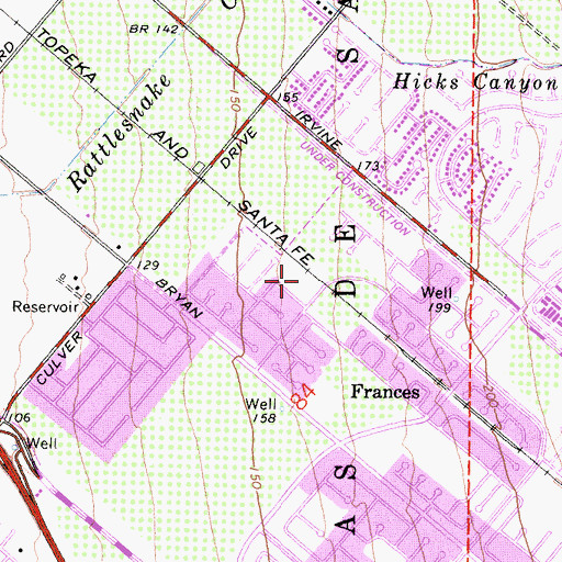 Topographic Map of Silkwood Park, CA