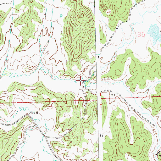 Topographic Map of Morrison Creek, CO