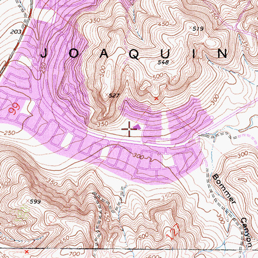 Topographic Map of Bonita Canyon Elementary School, CA