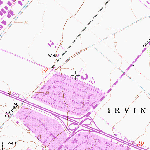 Topographic Map of Culverdale Elementary School, CA