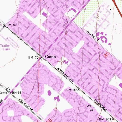 Topographic Map of Greentree Elementary School, CA