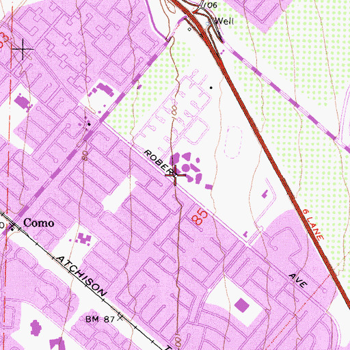 Topographic Map of Irvine High School, CA