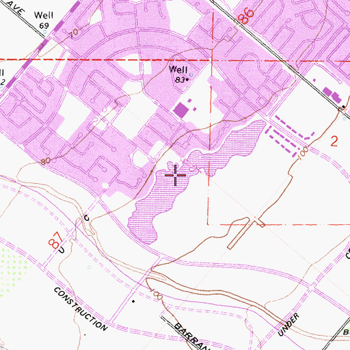 Topographic Map of North Lake, CA