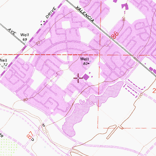 Topographic Map of Stone Creek School, CA