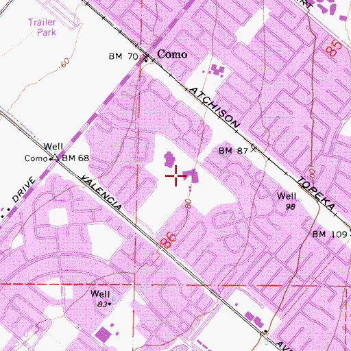 Topographic Map of Venado Middle School, CA