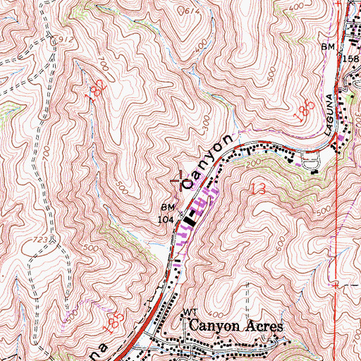 Topographic Map of Art Institute of Southern California, CA