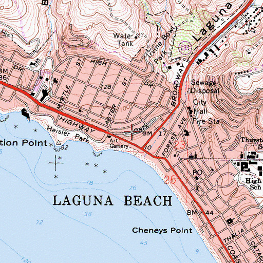 Topographic Map of Jahraus Park, CA