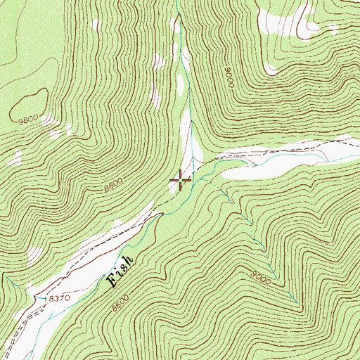 Topographic Map of Little Fish Creek, CO
