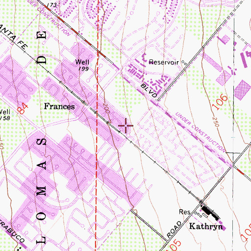 Topographic Map of Alderwood Park, CA