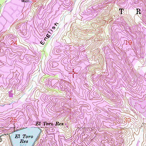 Topographic Map of Barcelona Park, CA