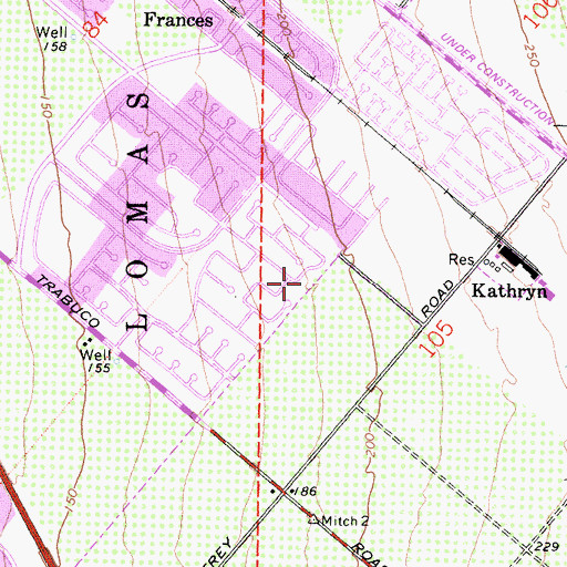 Topographic Map of Blue Gum Park, CA