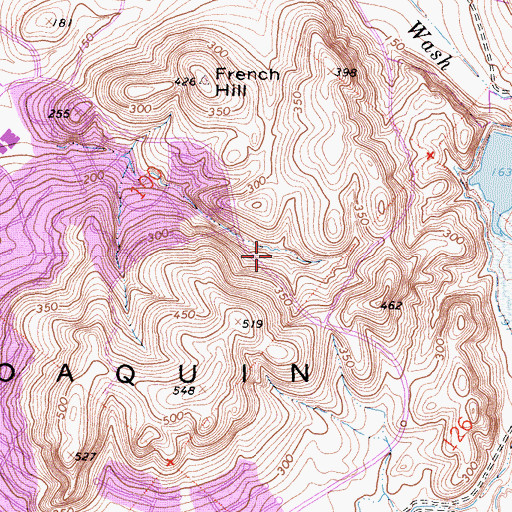 Topographic Map of Canyon Park, CA