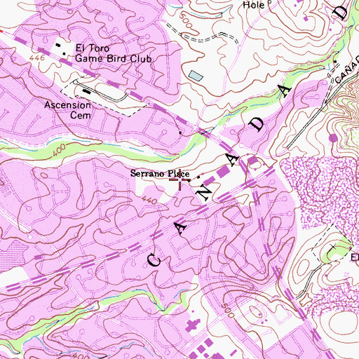 Topographic Map of Heritage Hill Historical Park, CA