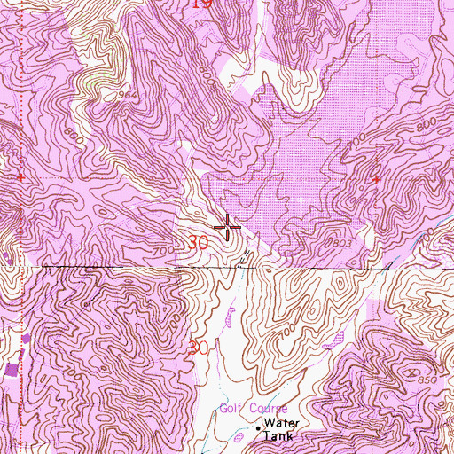 Topographic Map of Lake Mission Viejo, CA