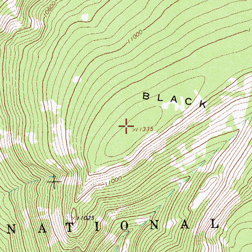 Topographic Map of Black Mesa, CO