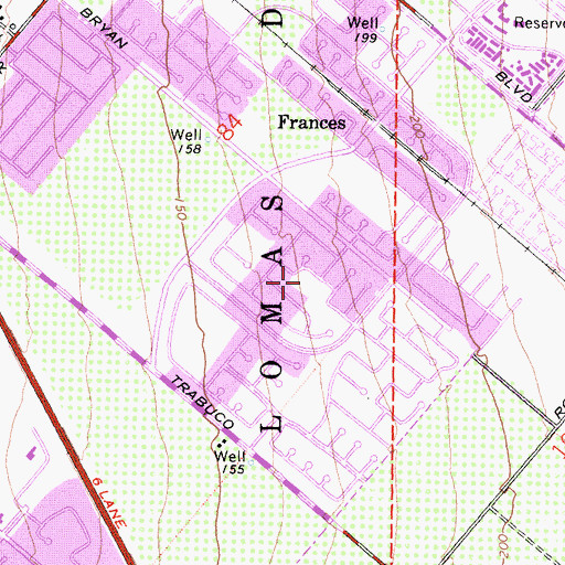 Topographic Map of Pepperwood Park, CA