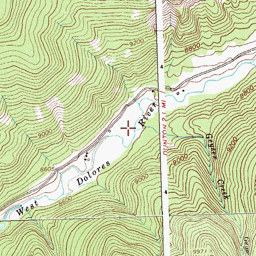 Topographic Map of Geyser Creek, CO