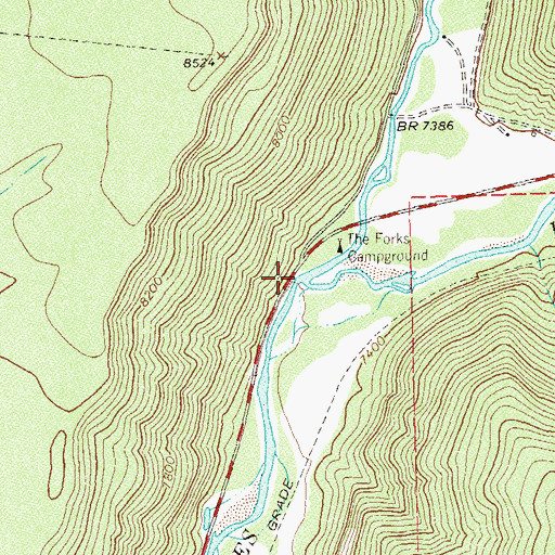 Topographic Map of West Dolores River, CO