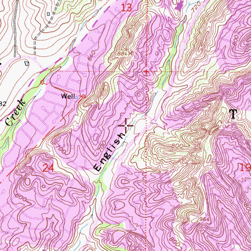 Topographic Map of Wilderness Glen Park, CA