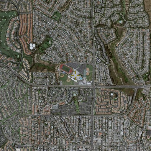 Aerial/Satellite Image of Dana Hills High School, CA