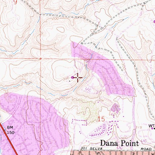Topographic Map of Sea Canyon Park, CA