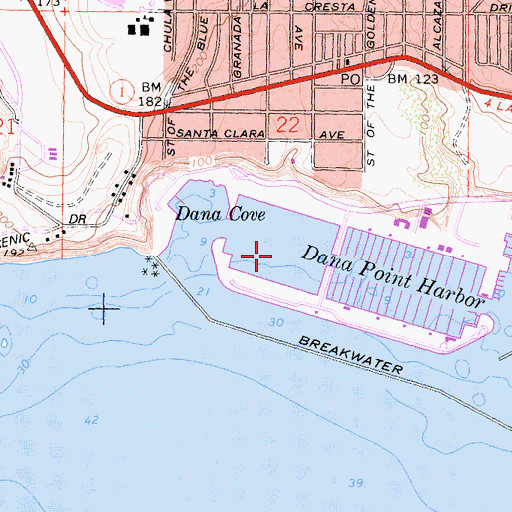 Topographic Map of West Basin, CA