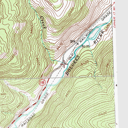 Topographic Map of Truby Creek, CO