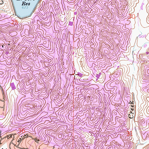 Topographic Map of Castille Elementary School, CA