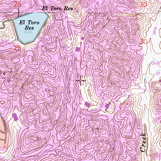 Topographic Map of Castille Park, CA