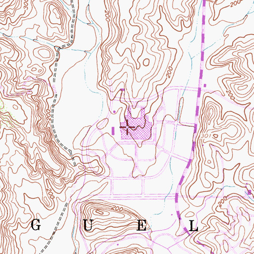 Topographic Map of Chet Holifield Federal Building, CA