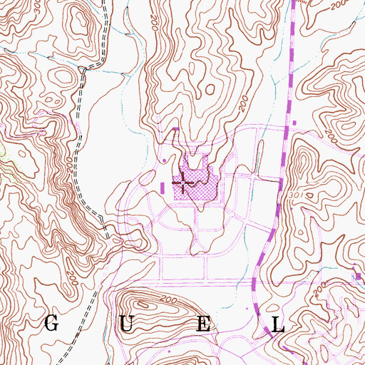Topographic Map of Chet Holifield Federal Building, CA