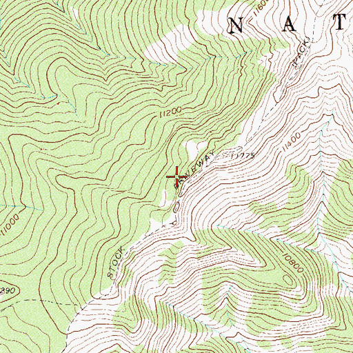 Topographic Map of Highline Stock Driveway, CO