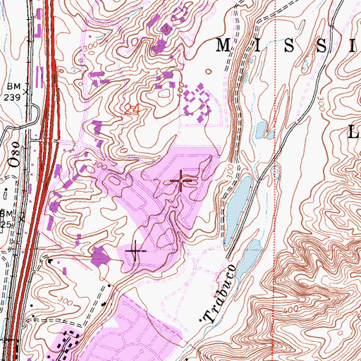 Topographic Map of Coronado Park, CA