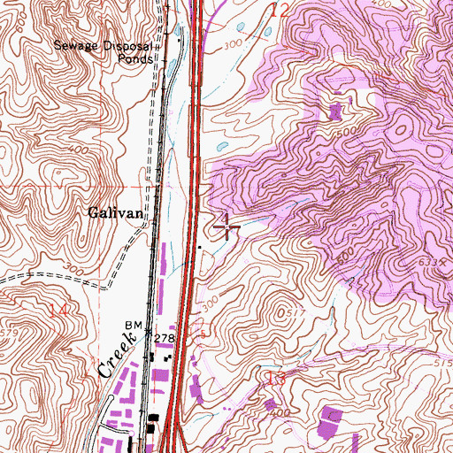Topographic Map of Granada Park, CA
