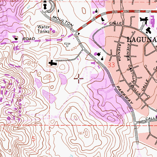 Topographic Map of Iglesia Community Park, CA