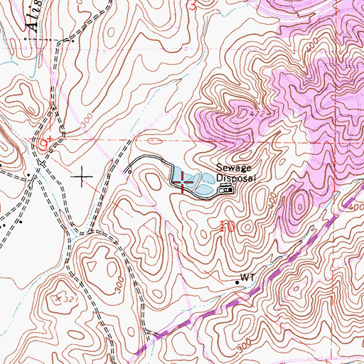 Topographic Map of Mandeville Park, CA