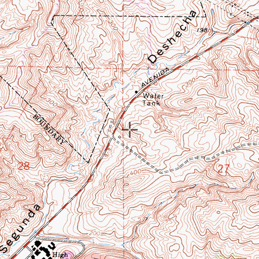 Topographic Map of Rancho San Clemente Business Park, CA