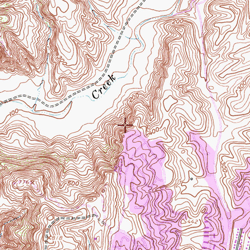 Topographic Map of Ridgeview Park, CA
