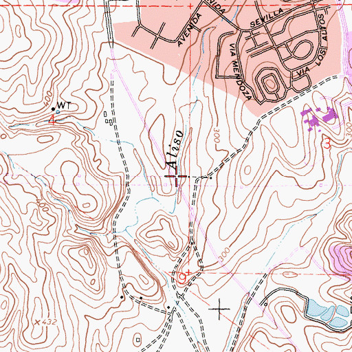 Topographic Map of Sheep Hills Park, CA