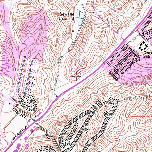 Topographic Map of Sulphur Creek Park, CA