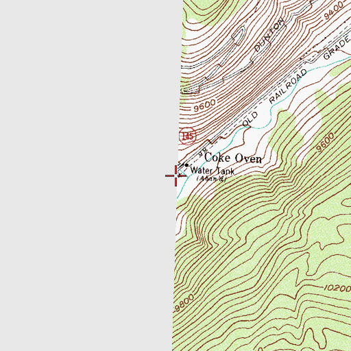 Topographic Map of Coal Creek, CO
