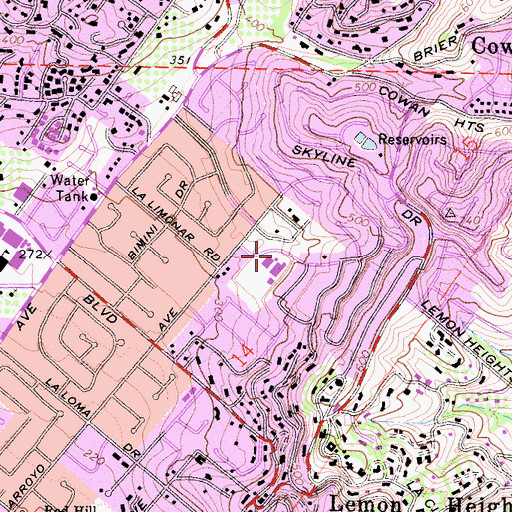 Topographic Map of Arroyo Elementary School, CA