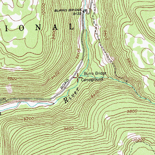 Topographic Map of Morrison Creek, CO