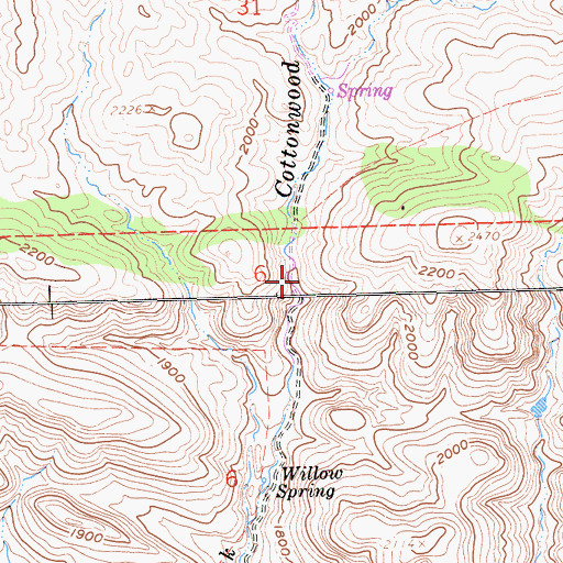 Topographic Map of Harlan Cabin (historical), CA