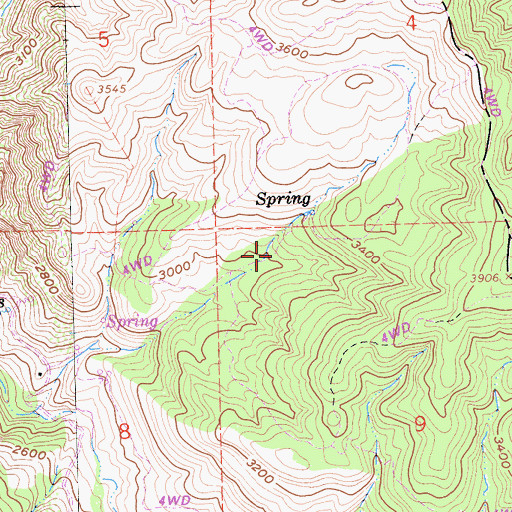 Topographic Map of Riley Cabin (historical), CA
