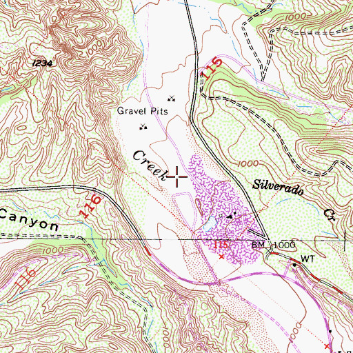 Topographic Map of Carbondale (historical), CA
