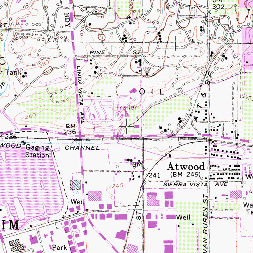 Topographic Map of El Camino Real High School, CA